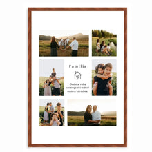 Carregar imagem no visualizador da galeria, Quadro Família 30x42 - Onda a Vida Começa