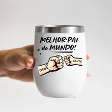 Carregar imagem no visualizador da galeria, Copo Inox Térmico 350ml - Melhor Pai do Mundo
