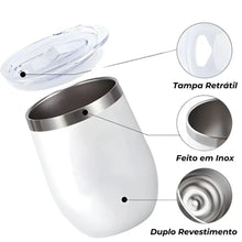 Carregar imagem no visualizador da galeria, Copo Inox Térmico 350ml - Familia, O amor entre irmãos e irmãs é para sempre