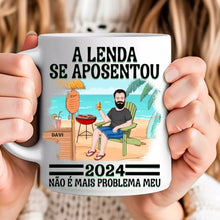 Carregar imagem no visualizador da galeria, Caneca Pai - A lenda se aposentou