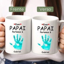 Carregar imagem no visualizador da galeria, Caneca Pai - Esse Papai pertecence à - Mãos e Patas