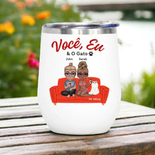 Carregar imagem no visualizador da galeria, Copo Térmico Inox 350ml - Você, Eu & Os Gatos