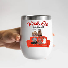 Carregar imagem no visualizador da galeria, Copo Térmico Inox 350ml - Você, Eu & Os Gatos