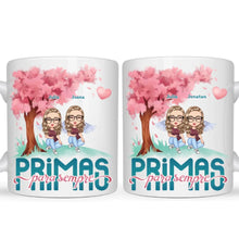 Carregar imagem no visualizador da galeria, Caneca Família - Primas para Sempre, Juntas no Jardim