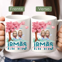 Carregar imagem no visualizador da galeria, Caneca Família - Irmãs para Sempre, Juntas no Jardim