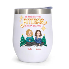 Carregar imagem no visualizador da galeria, (Especial de Natal) Copo Térmico 350 ml - O amor entre amigas é para sempre