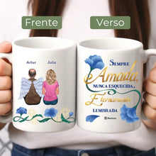 Carregar imagem no visualizador da galeria, Caneca Família - Memorial, Sempre amado, nunca esquecido, eternamente lembrado