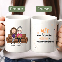 Carregar imagem no visualizador da galeria, Caneca Família - Mãe, minha fonte inesgotável