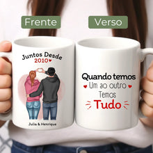 Carregar imagem no visualizador da galeria, Caneca Casal - Quando temos um outro, coração