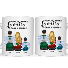 Carregar imagem no visualizador da galeria, Caneca Família - O amor entre família é para sempre, com filhos
