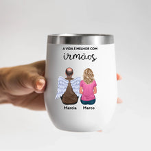 Carregar imagem no visualizador da galeria, Copo Inox Térmico 350ml - A vida é melhor com irmãos