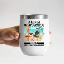 Carregar imagem no visualizador da galeria, Copo Inox Térmico 350ml - Pai, A lenda se Aposentou
