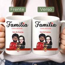 Carregar imagem no visualizador da galeria, Caneca Família - Família para Sempre com Pet
