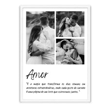 Carregar imagem no visualizador da galeria, Quadro 30x42 - Amor Preto e Branco
