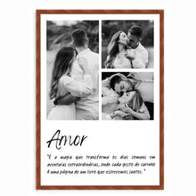 Carregar imagem no visualizador da galeria, Quadro 30x42 - Amor Preto e Branco
