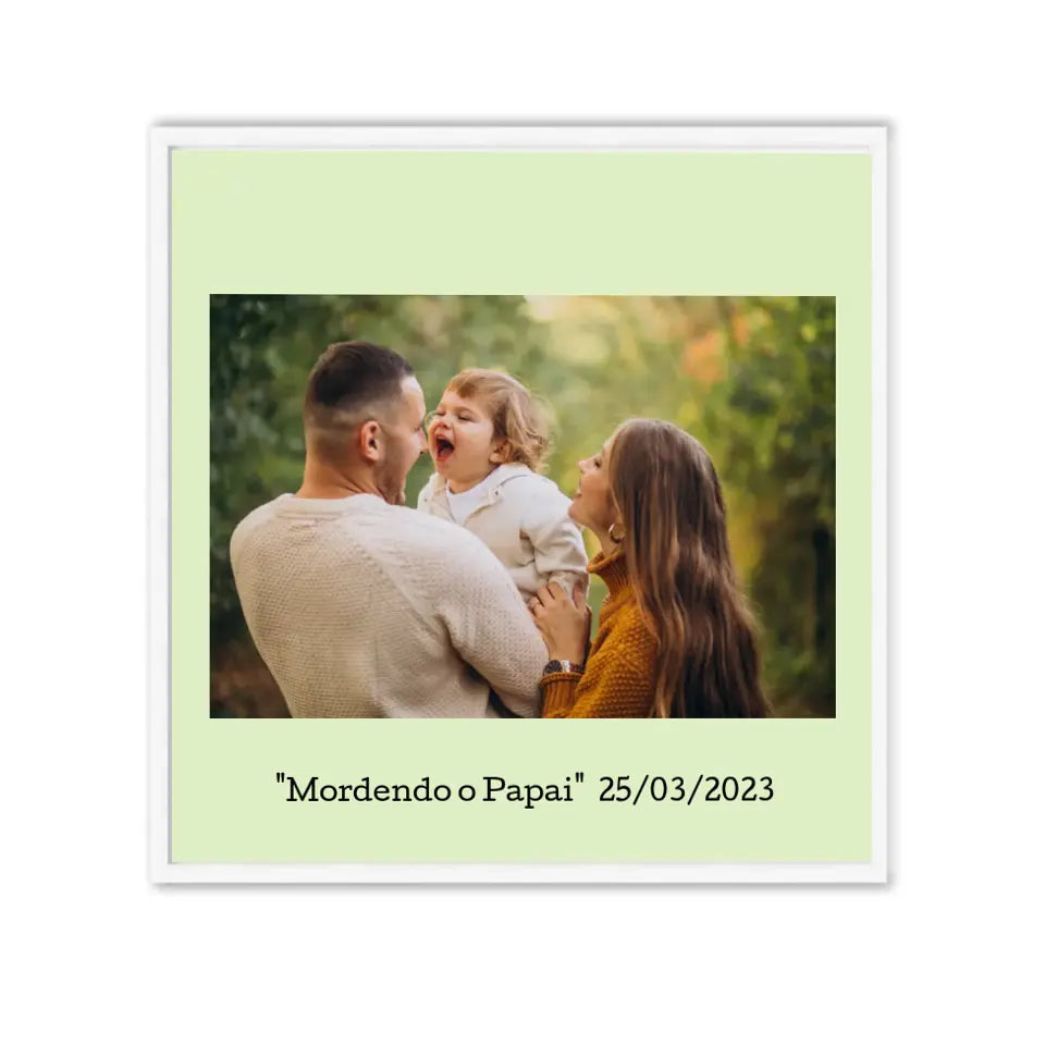 Quadro 25x25 - Clássico Fundo colorido