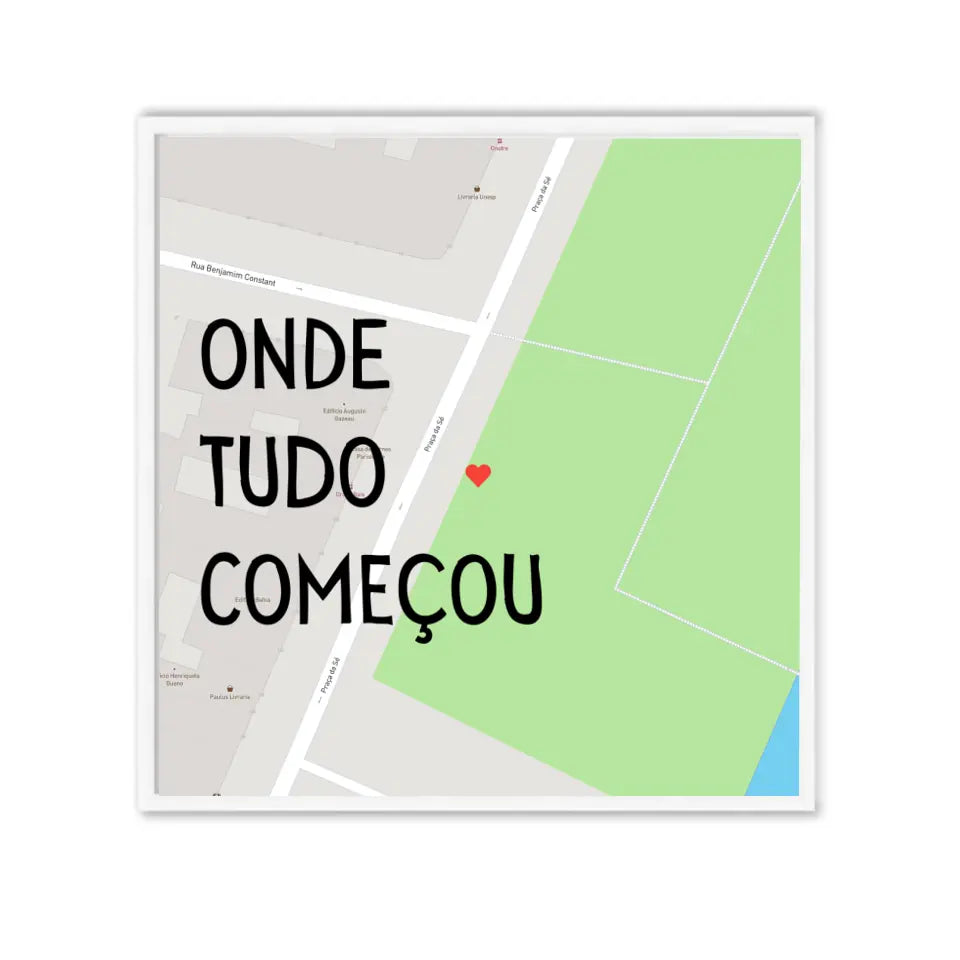 Quadro Caixa 25x25 - Onde tudo começou