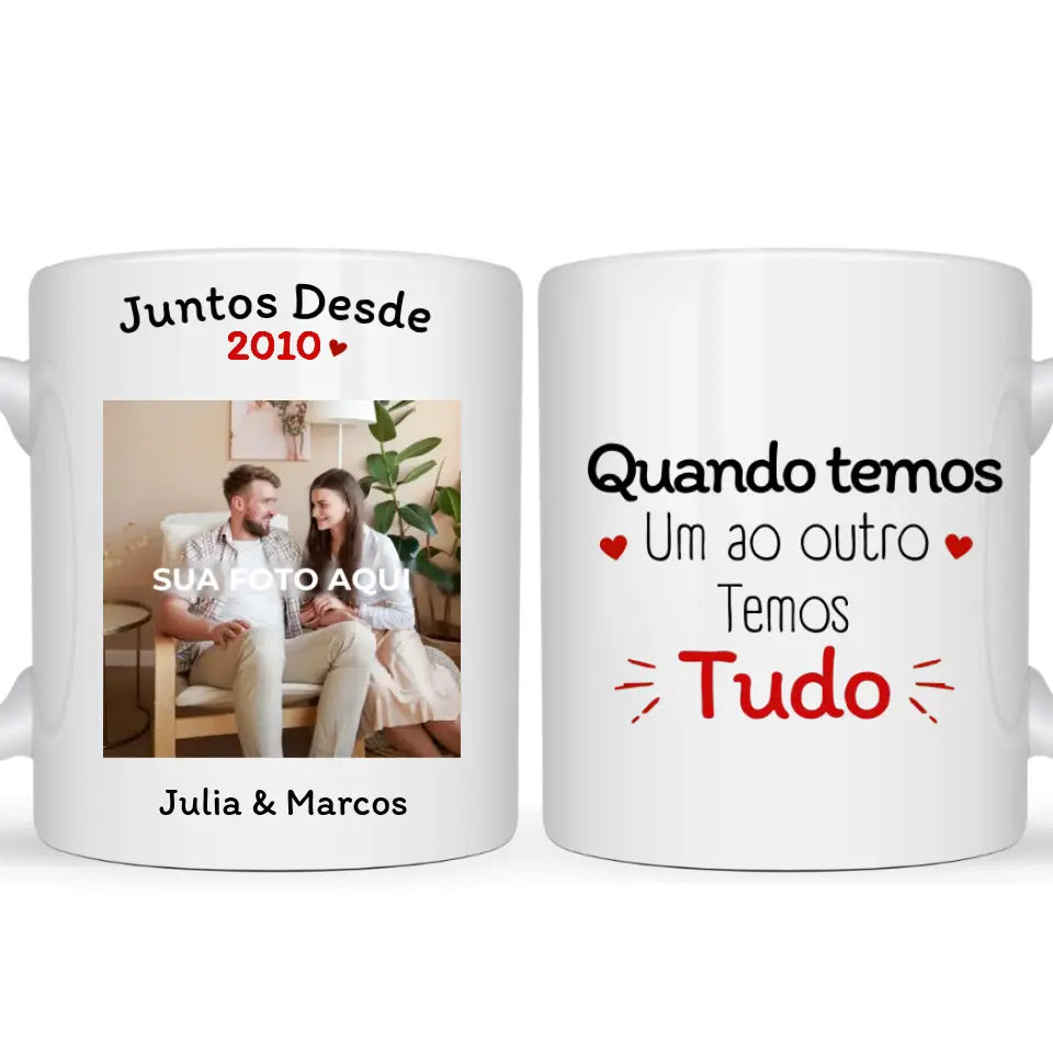 Caneca Casal - Juntos Desde (Foto)
