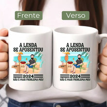 Carregar imagem no visualizador da galeria, Caneca Pai - A lenda se aposentou
