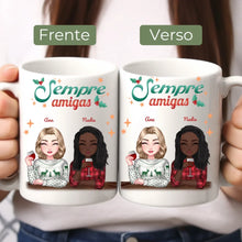 Carregar imagem no visualizador da galeria, (Especial de Natal) Caneca Amigas - Amigas para Sempre, Natal em Casa
