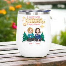 Carregar imagem no visualizador da galeria, (Especial de Natal) Copo Térmico 350 ml - O amor entre amigas é para sempre
