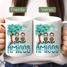 Carregar imagem no visualizador da galeria, Caneca Família - Amigos para Sempre, Juntos no Jardim
