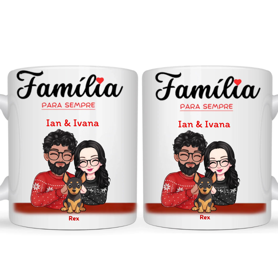Caneca Família - Família para Sempre com Pet