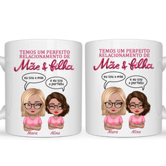 Caneca Relacionamento de Mãe & Filha - Coleção Dia das Mães 2025