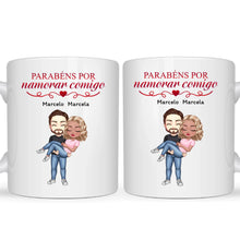 Carregar imagem no visualizador da galeria, Caneca Parabéns Por Namorar Comigo - Coleção Dia dos Namorados 2025
