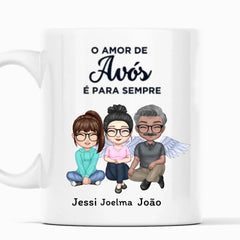 Caneca Família - O amor de avô/avó é para sempre