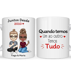 Conjunto 2 Canecas Casal - Juntos Desde...