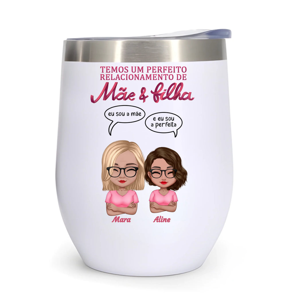 Copo Inox Térmico 350ml - Relacionamento Mãe e Filha