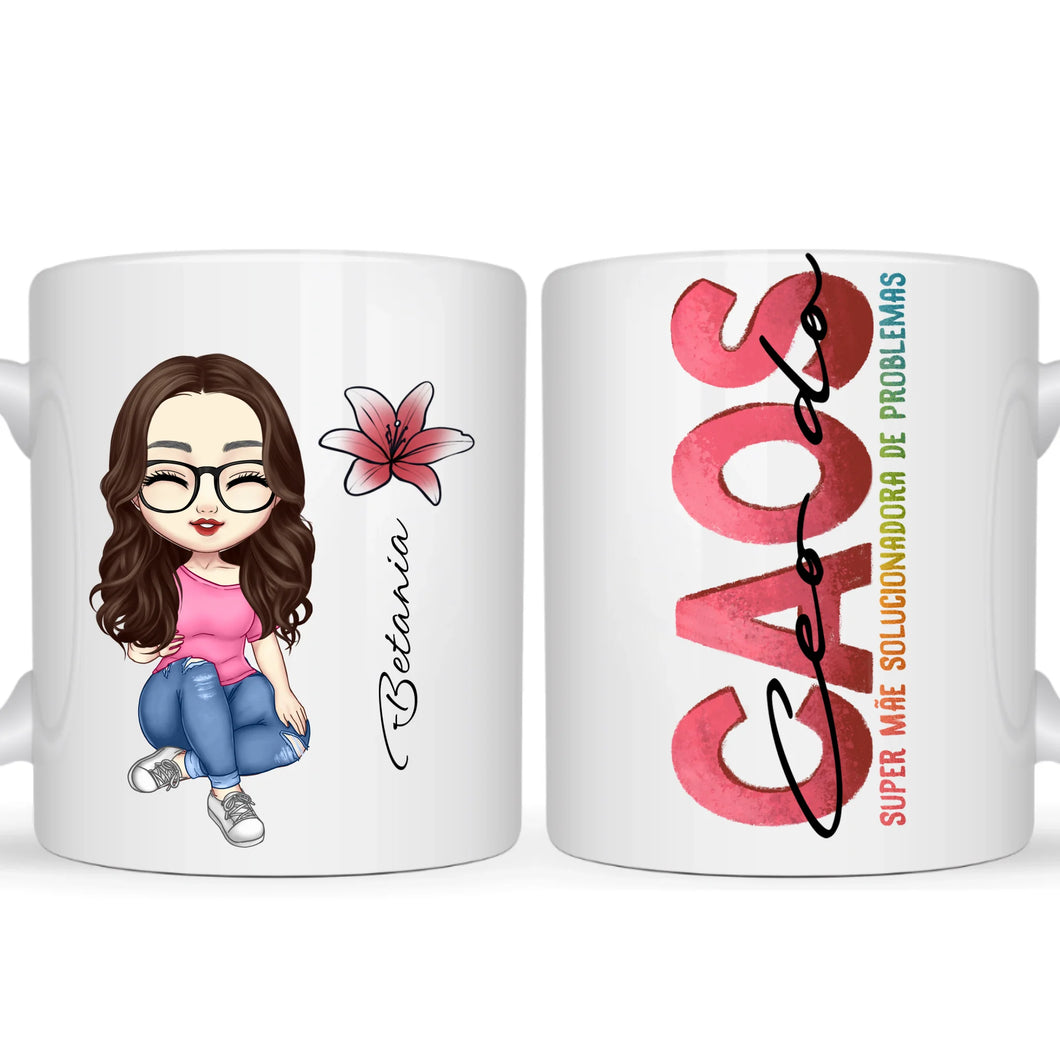 Caneca CEO do Caos, Solucionadora de Problemas - Coleção Dia das Mães 2025