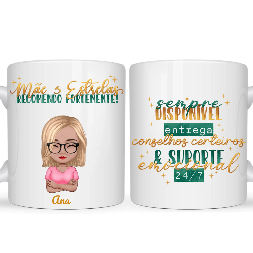 Caneca Avaliação da Minha Mãe - Coleção Dia das Mães 2025