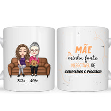 Carregar imagem no visualizador da galeria, Caneca Família - Mãe, minha fonte inesgotável
