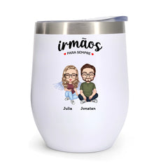 Copo Inox 350ml - Irmãos Para Sempre