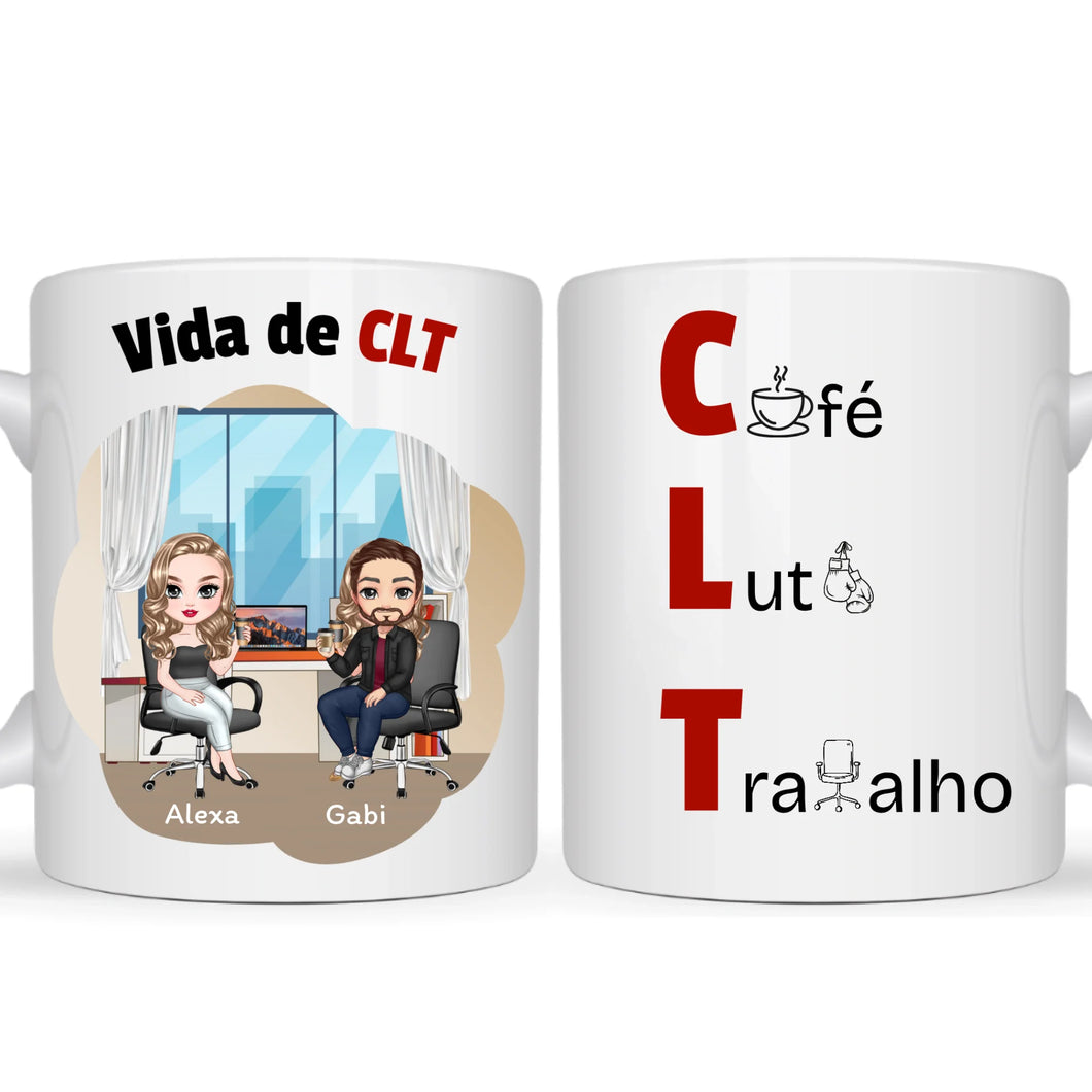 Caneca Trabalho - Vida de Clt