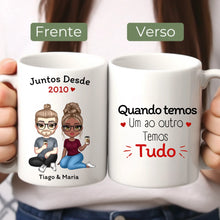 Carregar imagem no visualizador da galeria, Conjunto 2 Canecas Casal - Juntos Desde...
