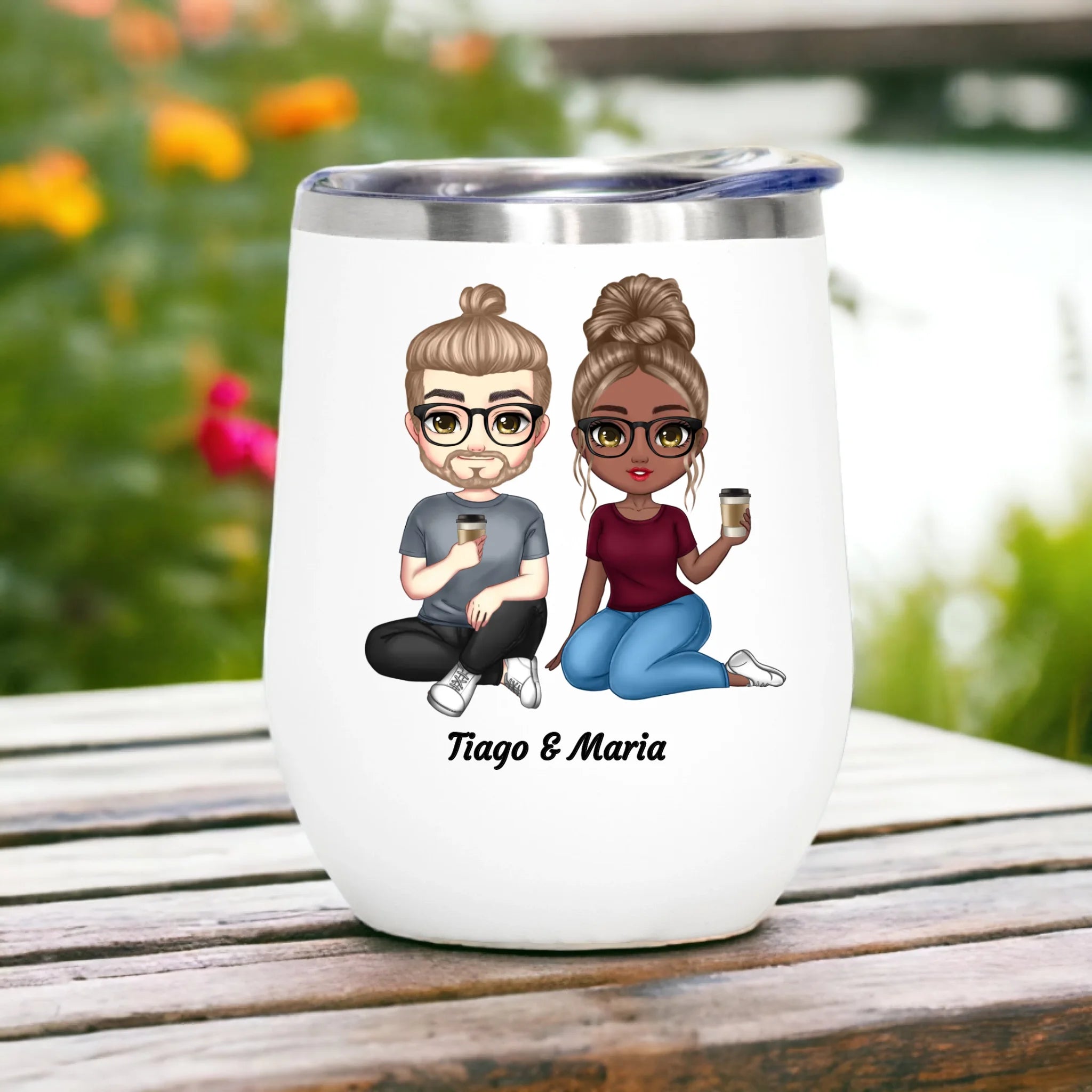 Copo Inox 350ml - Casal Juntos