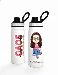 Garrafa Termica 800ml - Super Mãe Solucionadora de Problemas