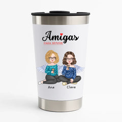 Copo Inox Térmico 473ml - Amigas Para Sempre