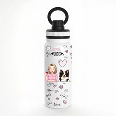 Garrafa Térmica 800ml - Love dog