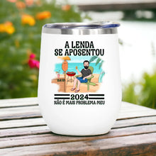 Carregar imagem no visualizador da galeria, Copo Inox Térmico 350ml - Pai, A lenda se Aposentou
