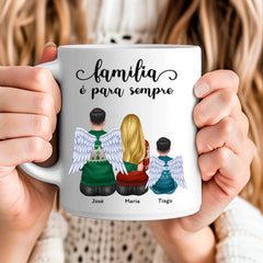 Caneca Família - Família é para Sempre, filhos